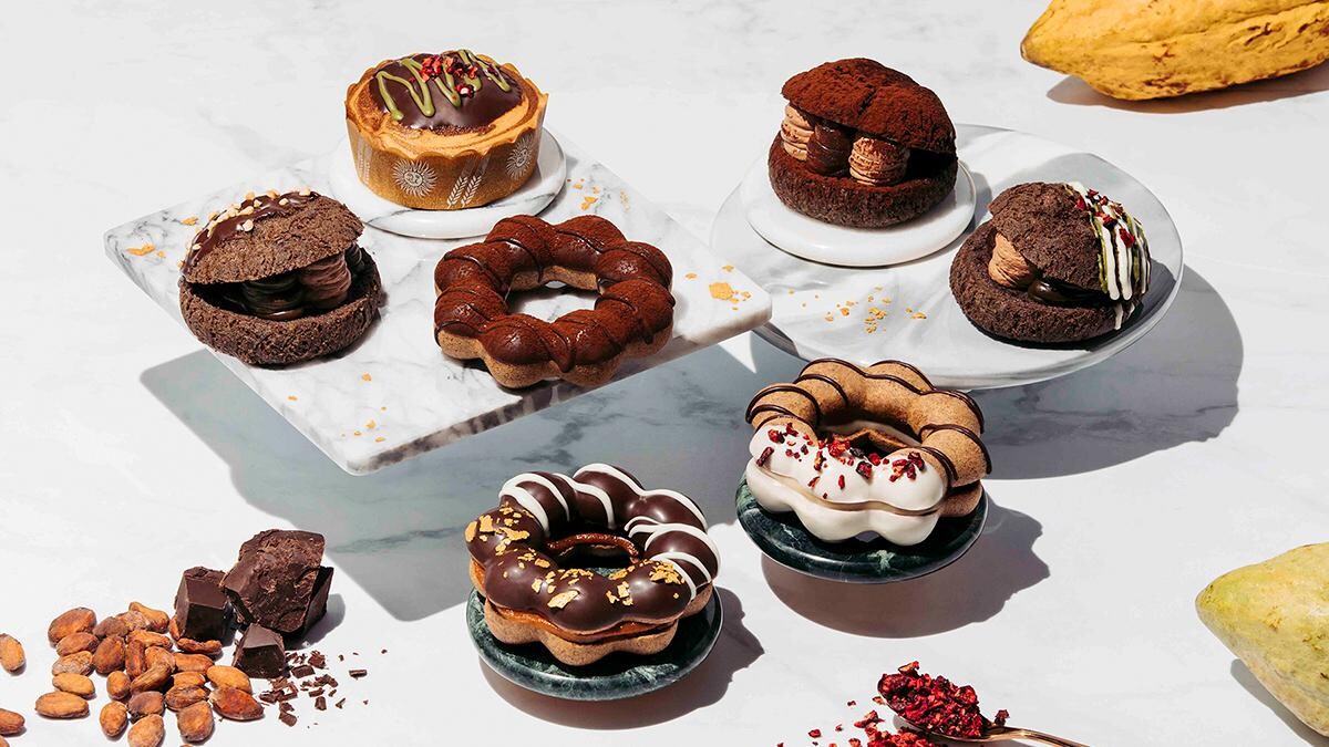 巧克力控尖叫！Mister Donut攜手許華仁推7款茶香可可甜甜圈、法式點心，打造最奢華的可可饗宴