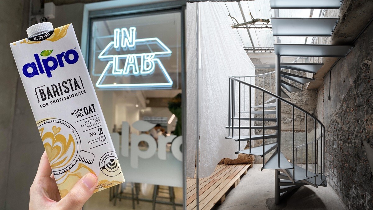 《IN LAB》打造alpro植物奶全新精品咖啡店！實驗性簡約時髦空間，4款風味植物奶咖啡拿鐵必喝