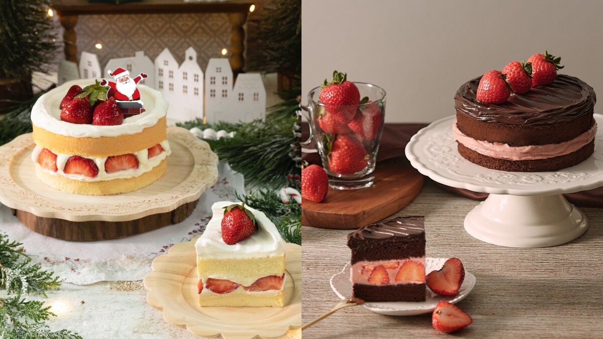 草莓控快衝！BAC推聖誕限定雪天使草莓蛋糕，還有超人氣黑嘉侖草莓巧克力蛋糕華麗回歸