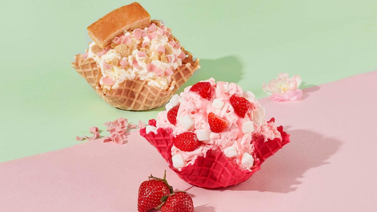 櫻花入冰！COLD STONE推2款櫻花系列冰品，必吃沖繩島海鹽冰淇淋，還有夢幻粉脆餅絕美登場