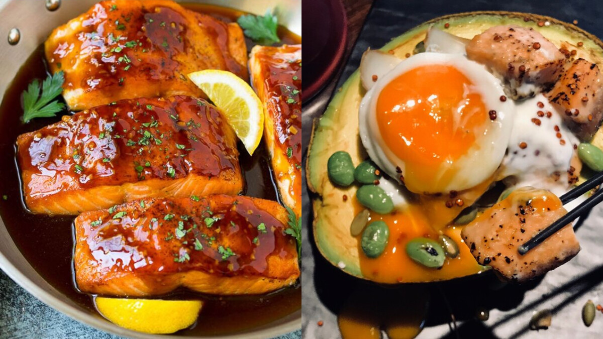 健康營養的低脂鮭魚料理：香蒜味噌鮭魚酪梨烤蛋/鮭魚壽司 懶人食譜來了！