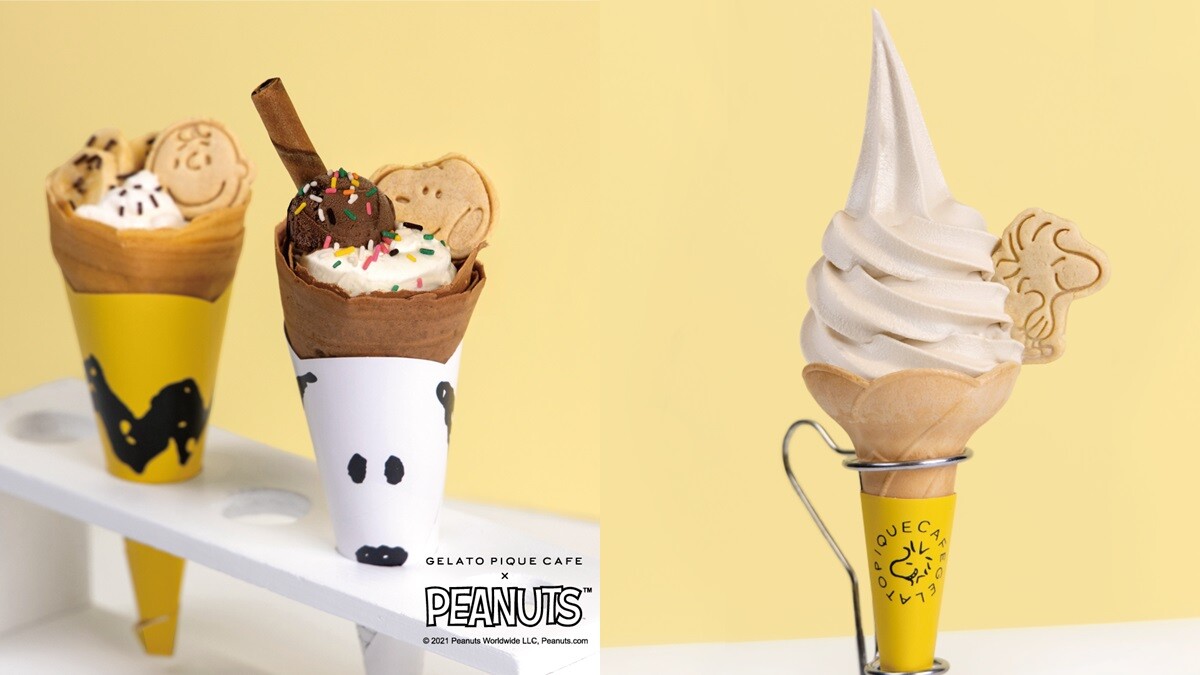 gelato pique café和PEANUTS花生漫畫超萌聯名啦！推出史努比、查理布朗專屬可麗餅，還有一系列周邊商品等你收藏