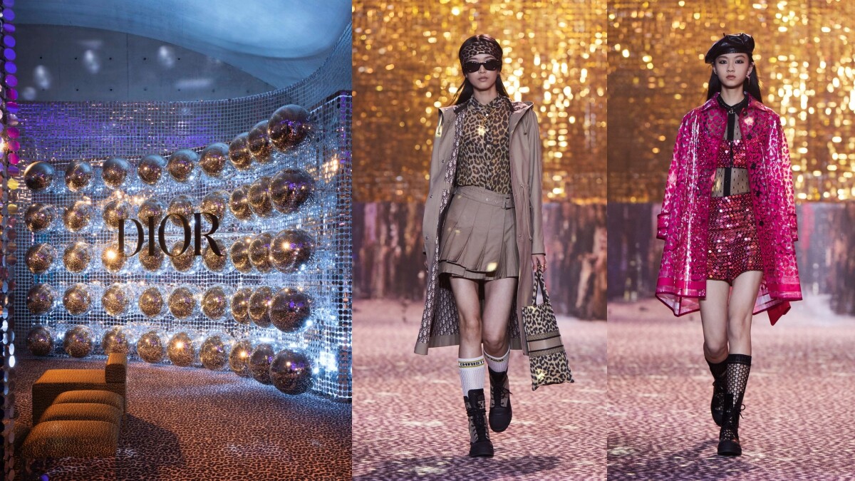 Dior時裝大秀在迪斯可舞廳！迪奧2021早秋系列滿滿豹紋印花、亮片元素...於上海閃耀登場