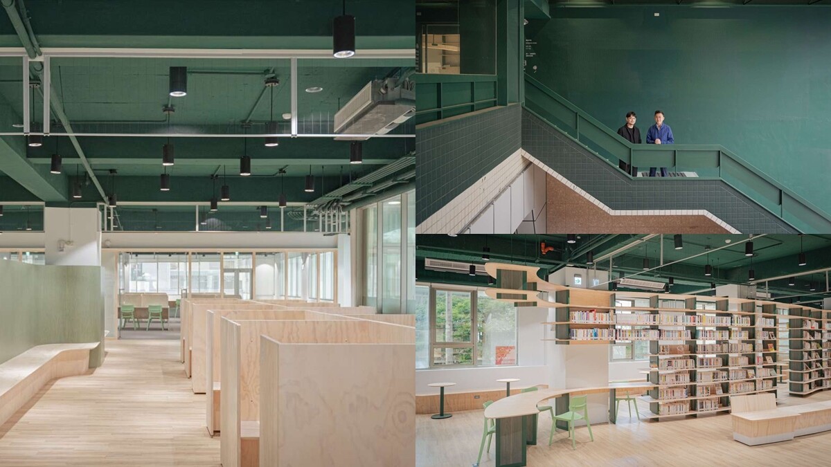 新竹市最大圖書館「龍山分館」暑假啟用！600坪空間以森林為概念設計，綠色、木質交織絕美閱讀優遊空間