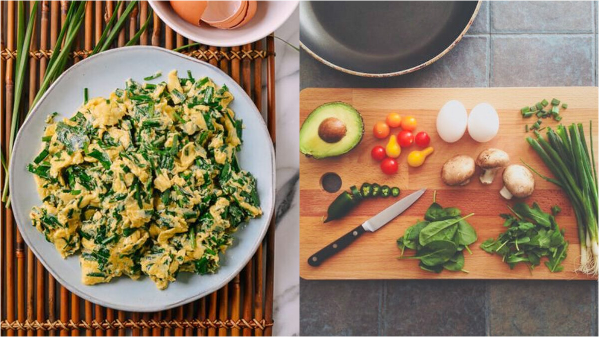 低脂家常菜—韭菜炒蛋食譜來了！韭菜的高纖維可幫助腸胃蠕動、預防便祕！