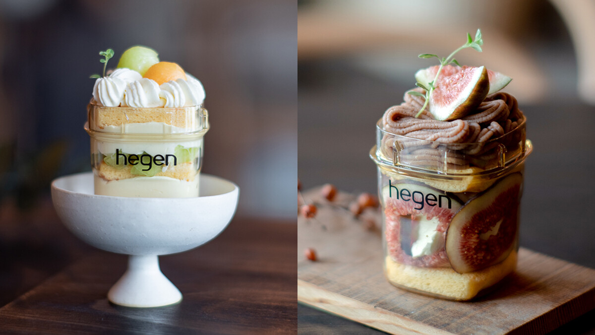 奶瓶界愛馬仕《hegen》攜手私廚甜點《香.甜生活》推出「奶瓶甜點」！哈密瓜、無花果4款水果系列裝進奶瓶，每款都想吃