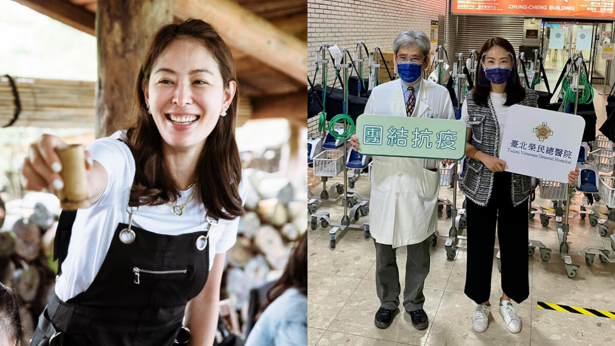 賈永婕2天內募得252台HFNC「救命神器」！和老公再捐15台送前線醫院，暖心舉動被讚「台灣的天使」