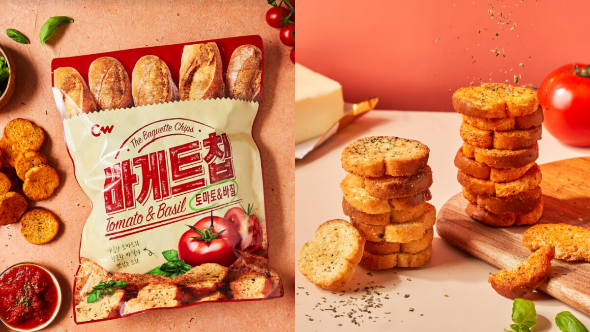 零食控必囤貨！韓國CW「西西里風味法式麵包餅乾」開賣，超唰嘴番茄鹹甜滋味、酥脆口感一片片不停口