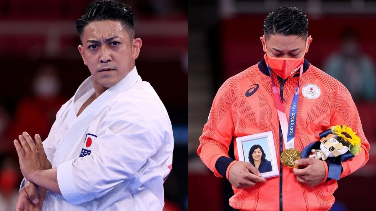 「想跟過世的媽媽說：『我實現了我們的約定！』」31歲日本選手奪東京奧運空手道金牌，手捧媽媽照片領獎超催淚