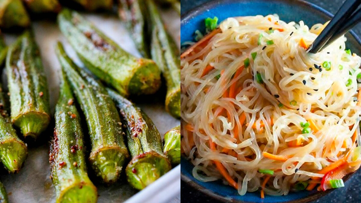 夏日爽口低脂餐—黑胡椒秋葵清炒蒟蒻食譜來了！做法簡單，2步驟就能完成