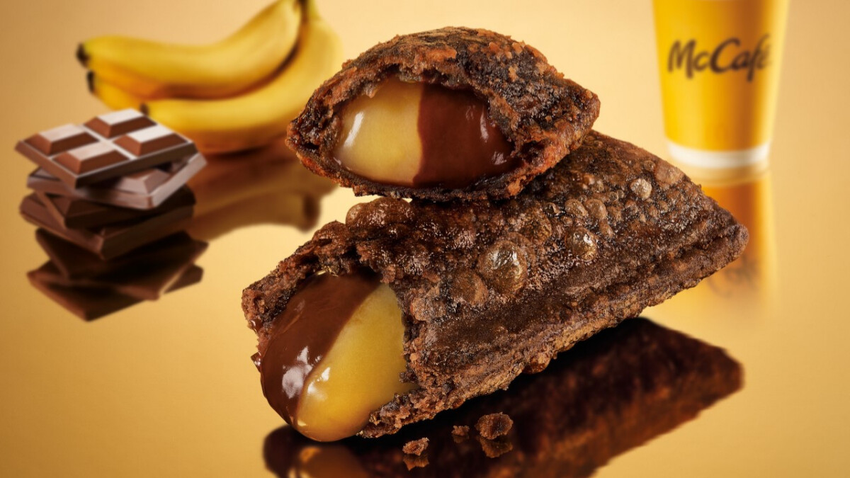 麥當勞首度推出香蕉巧克力雙餡派！雙重風味內餡+酥脆派皮，9/15限時開賣