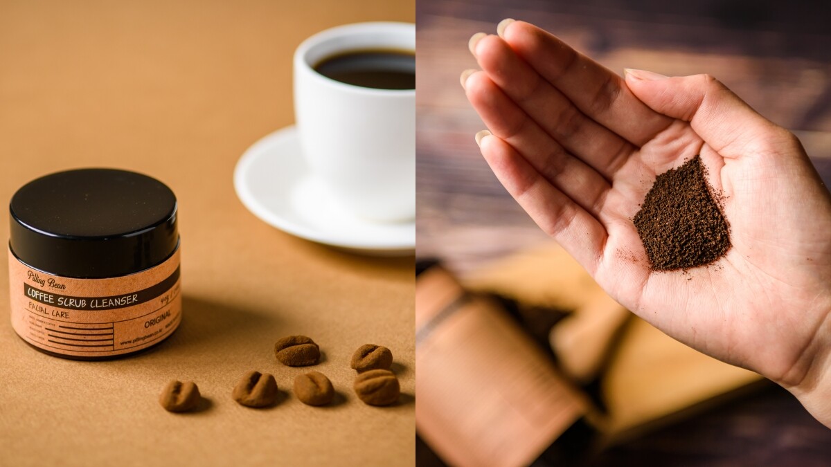 韓國的Pilling Bean主打咖啡渣保養品，咖啡豆形狀的臉部去角質太可愛