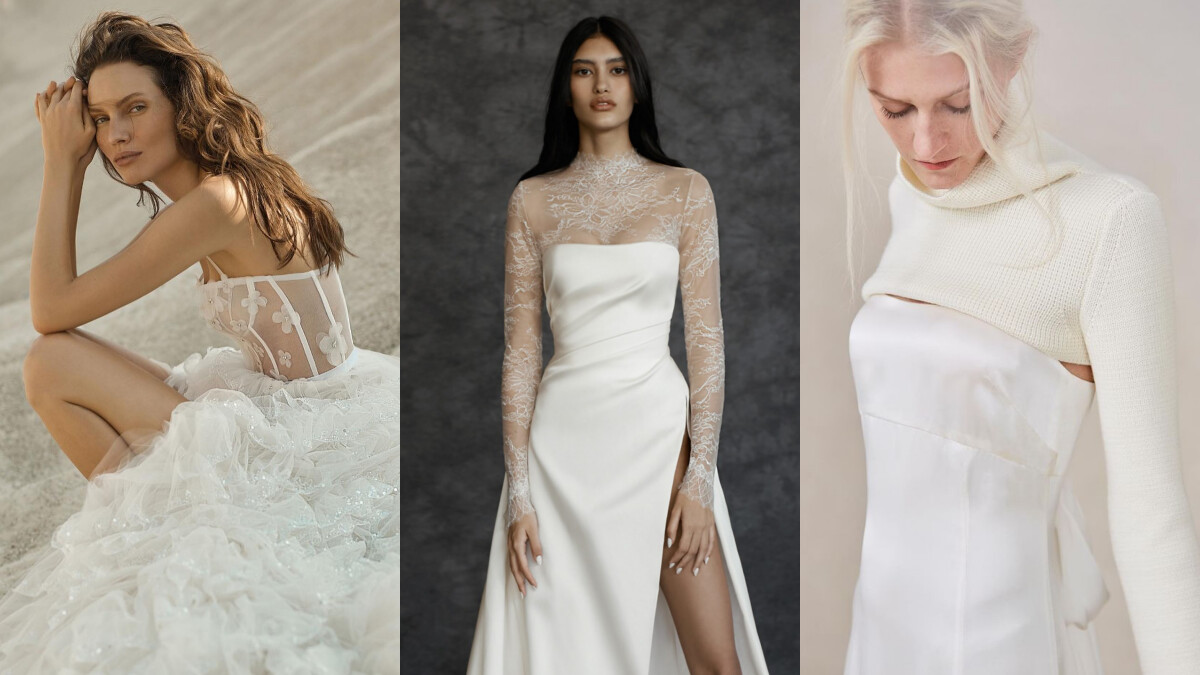 2022婚紗趨勢——日常服混搭、透膚馬甲、復古高領…6個重點流行帶你看