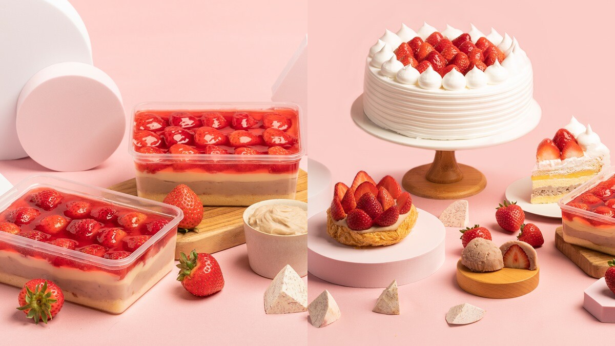 草莓尬芋頭！食芋堂推出草莓系列甜點，必吃泡芙、芋泥盒