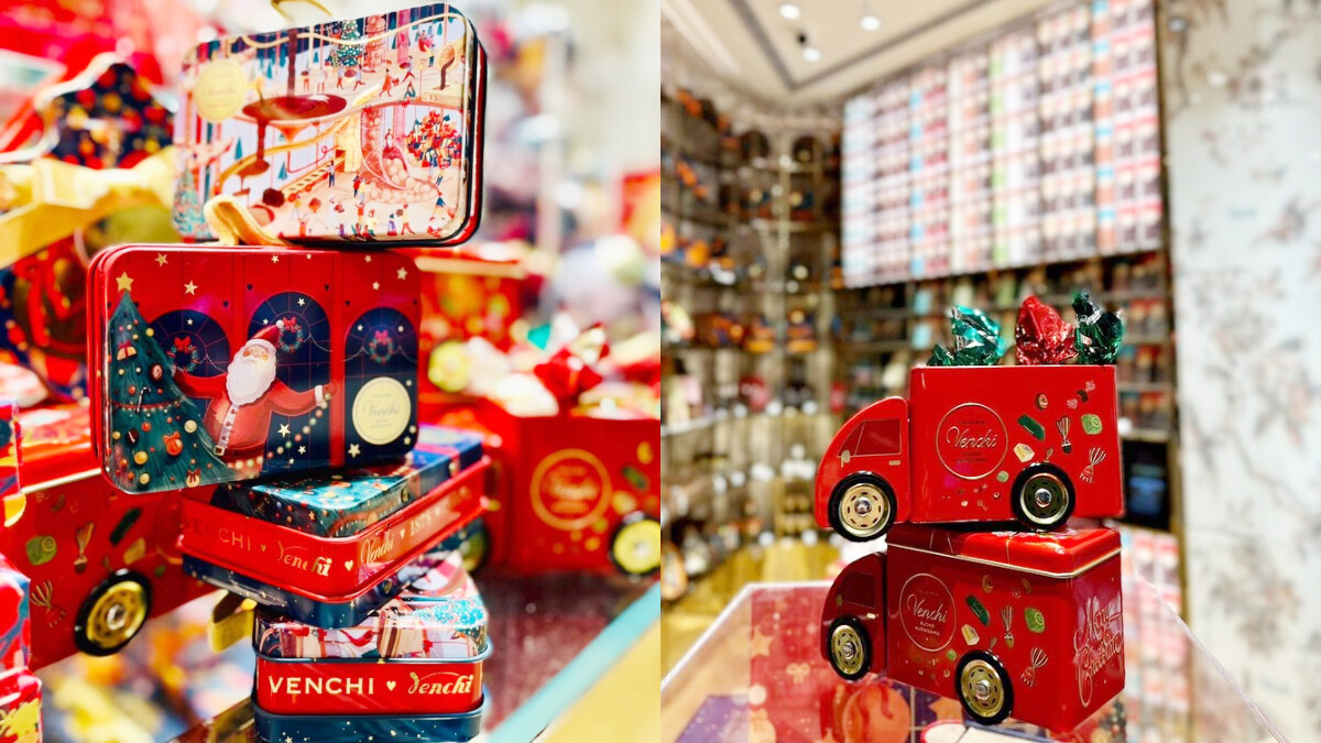 《Venchi》10款聖誕巧克力禮盒推薦！不只迷你書盒包裝，還有紅色迷你貨車、耶誕行李箱都想收