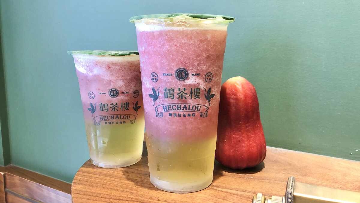 整顆蓮霧入手搖！？鶴茶樓新鮮現打「蓮霧蘭香綠茶」春季回歸第二杯半價！ 