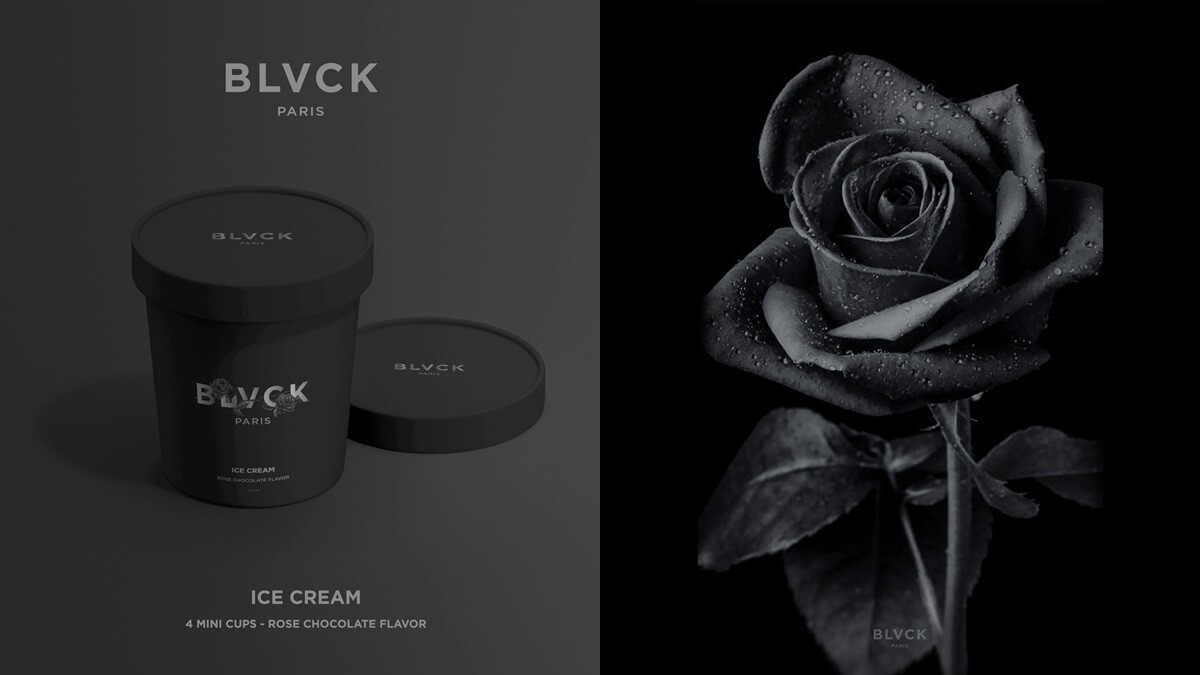 法國潮牌BLVCK推頂級黑色冰淇淋！巧克力玫瑰苦甜大人系口味，暗黑控必吃