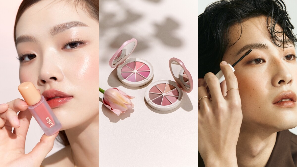 韓國無性別彩妝LAKA必買3大明星商品：眉膠、水光唇釉、八色眼影盤
