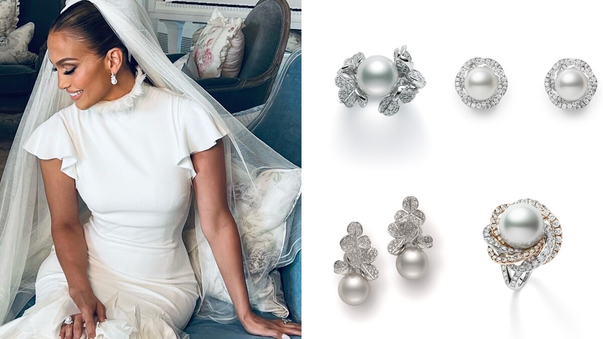 JLO珍妮佛羅培茲婚禮造型珠寶解密！Mikimoto珍珠耳環與戒指Top.8推薦