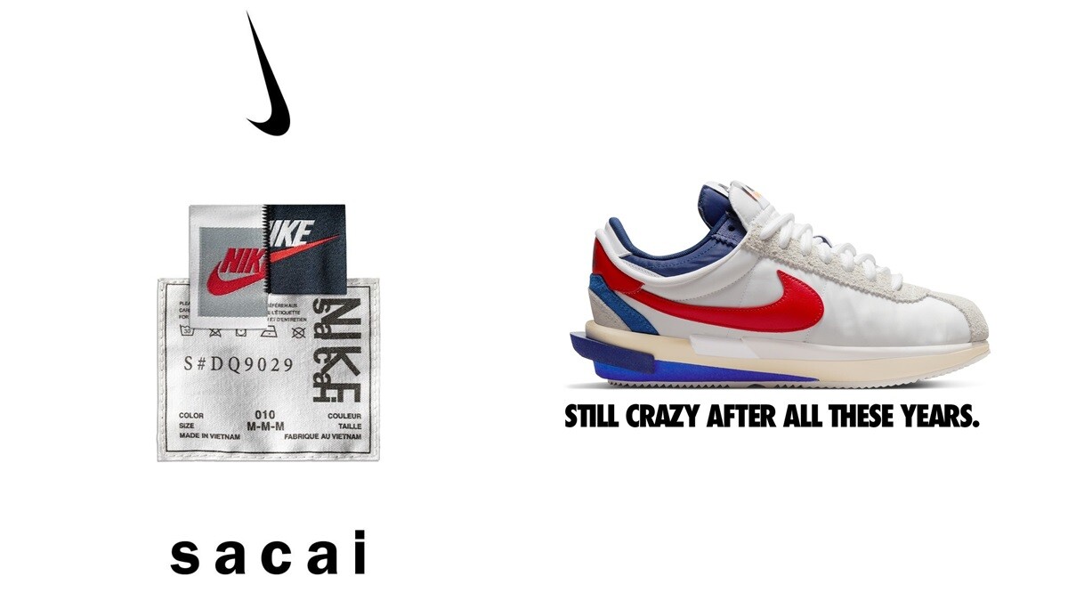 Sacai X Nike Cortez聯名公佈開賣日期，2022年最強神鞋厲害之處報你知