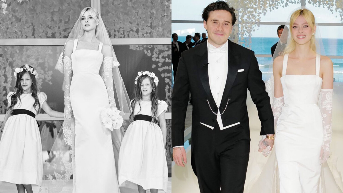 Nicola Peltz & Brooklyn Beckham婚禮直擊：婚紗品牌、宴客佳餚、貝克漢一家婚禮穿搭