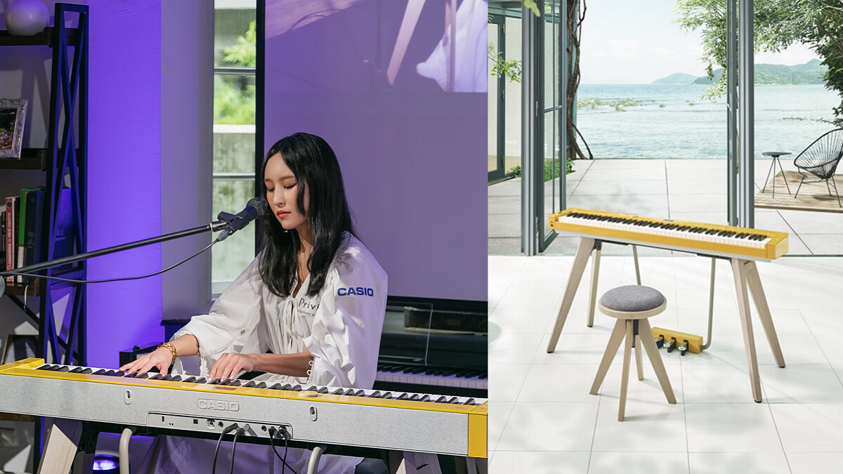 Privia數位鋼琴 高訂優雅木質琴鍵，嶄新定義360°生活空間新風貌，創作才女法蘭 用輕柔指尖與柔美聲線 讓生活注入更多感動