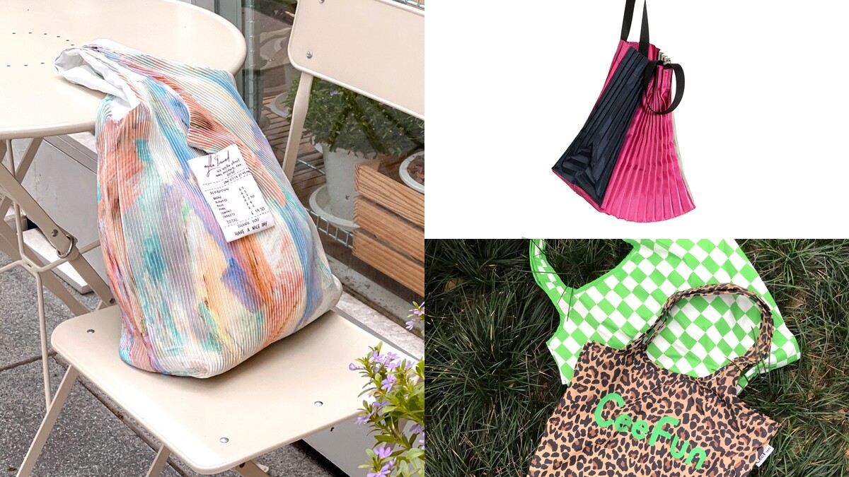 出門請自備購物袋！Pinkoi特色購物袋推薦，渲染、皺褶、豹紋提上手好時髦
