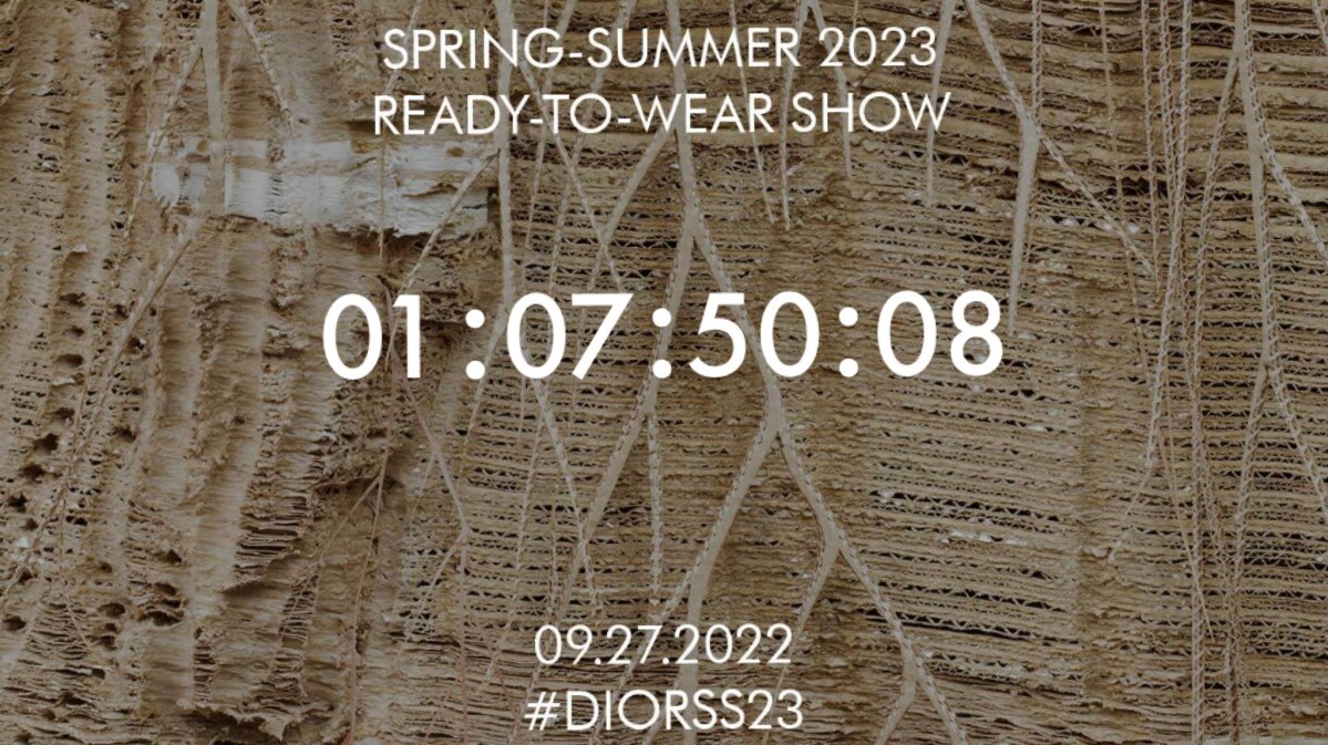 2023春夏米蘭時裝週｜Dior大秀線上直播，將在9/27晚上8點半登場