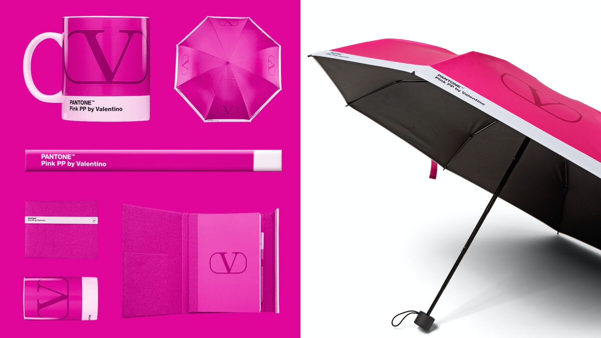 Valentino芭比粉小物！聯手Pantone打造雨傘、筆記本…日常辦公文具