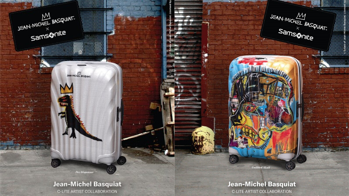 Samsonite推出紐約傳奇塗鴉藝術家Jean-Michel Basquiat聯名版行李箱！經典恐龍塗鴉潮人必收