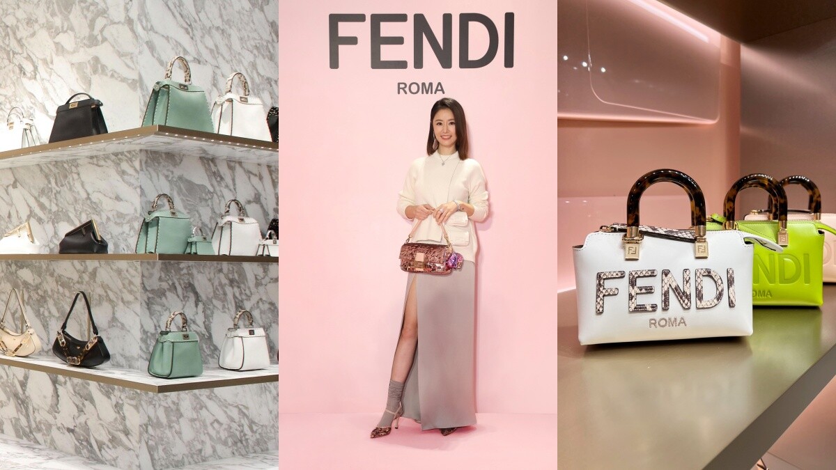 Fendi台中新光三越店換上浪漫粉色Baguette新裝、還有整面絕美大理石牆