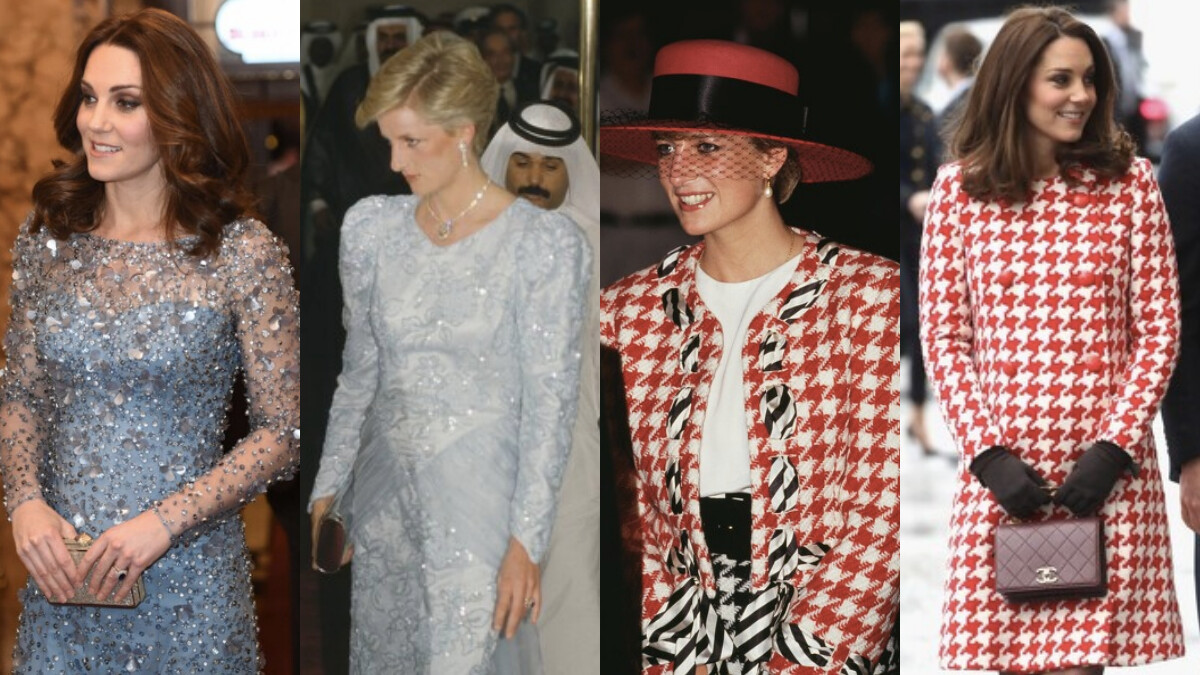 凱特王妃時髦品味其來有自，20套穿搭轉譯戴安娜王妃的優雅與迷人魅力