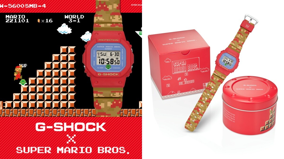 卡西歐G-SHOCK X 超級瑪利歐聯名腕錶，4大細節亮點、台灣售價公開