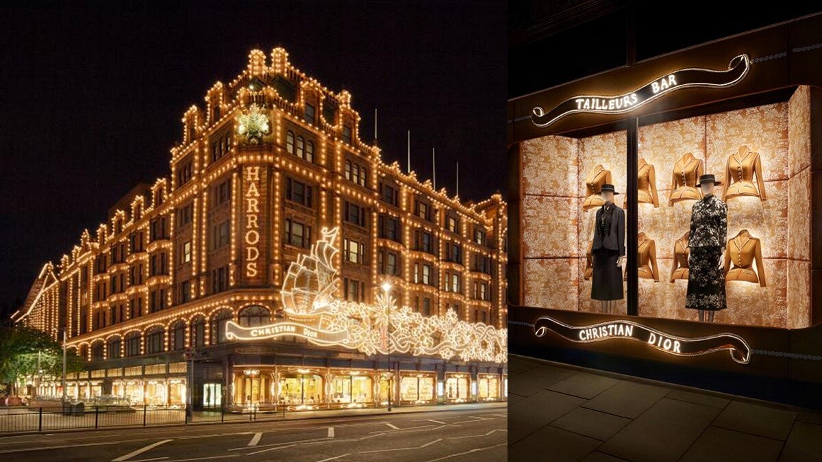 Dior 攜手 Harrods 百貨打造奇幻耶誕慶典