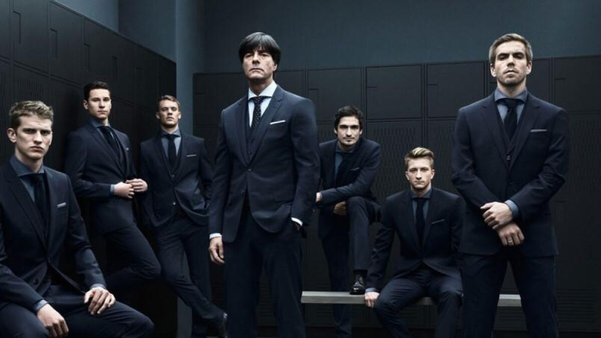 2014巴西世界盃足球賽|德國隊球員與型男教練大秀HUGO BOSS冠軍西裝