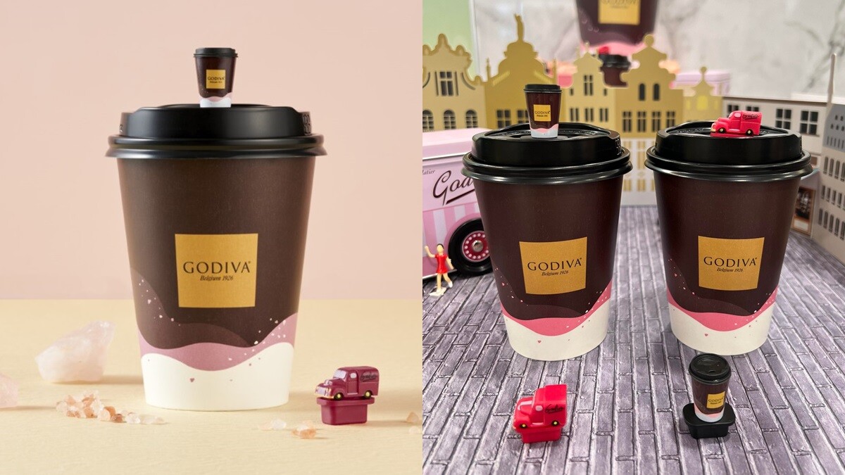 GODIVA熱巧克力回來了！7-11限量開賣，還有超可愛粉紅小貨車造型杯塞