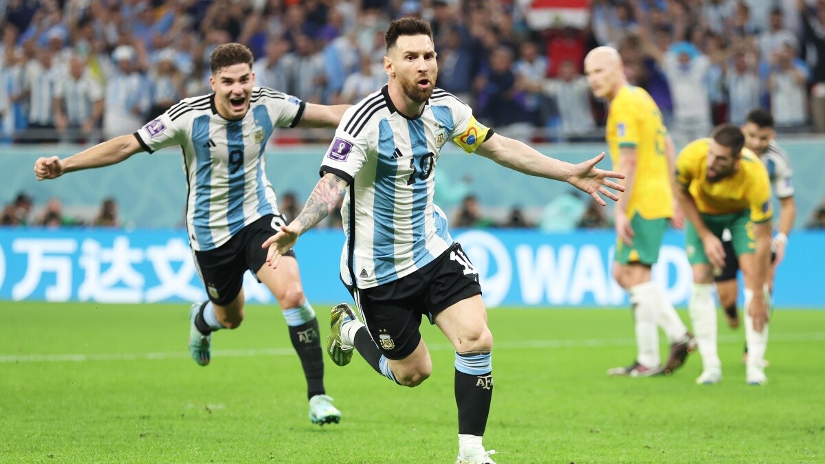 【2022世足】阿根廷對澳洲以2:1挺進8強賽！梅西第1000場出賽再發威
