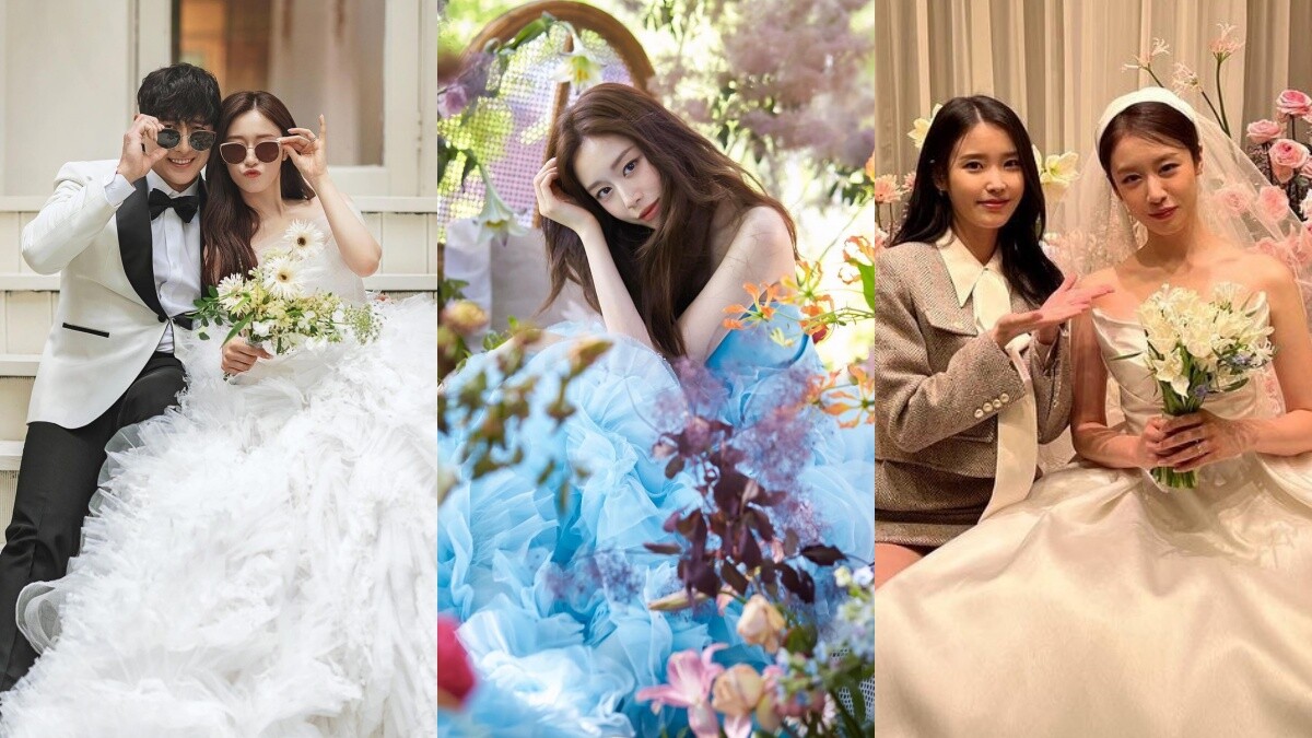 T-ara芝妍結婚5套婚紗照+大婚白紗一次看，至親IU賓客穿搭又禮貌又氣質