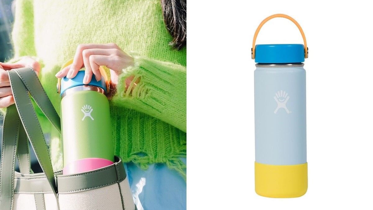 Hydro Flask潮人必備環保杯！海草綠、石竹紅寬口提環保溫瓶，還可以客製化配件