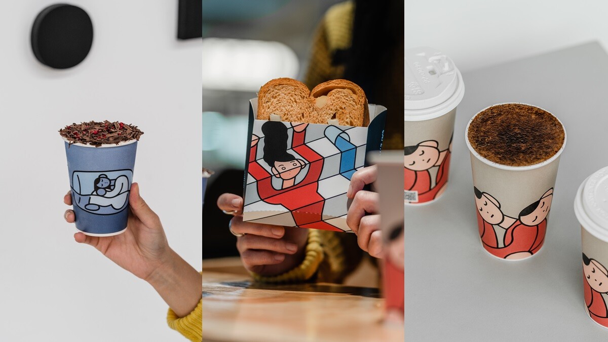 CAFE!N和日本插畫家全新合作！推出限定版吐司盒、咖啡熱杯，原創抱抱男圖案超想收