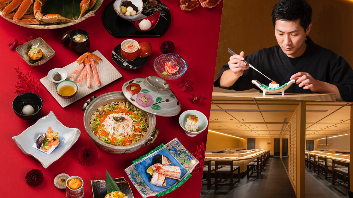 「辰壽司・割烹・會席」活蟹會席限量上市，新任料理長演繹兩大名蟹的極致美味