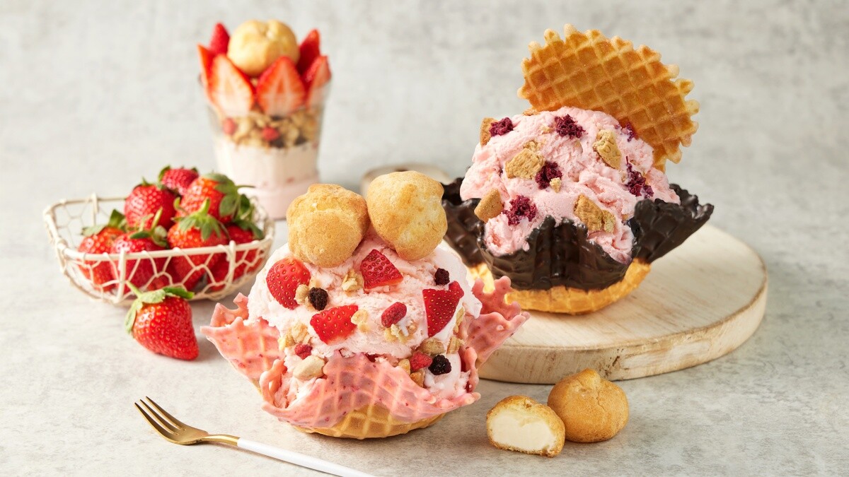 COLD STONE「草莓冰淇淋」3款必吃推薦！搭優格、玫瑰花太夢幻