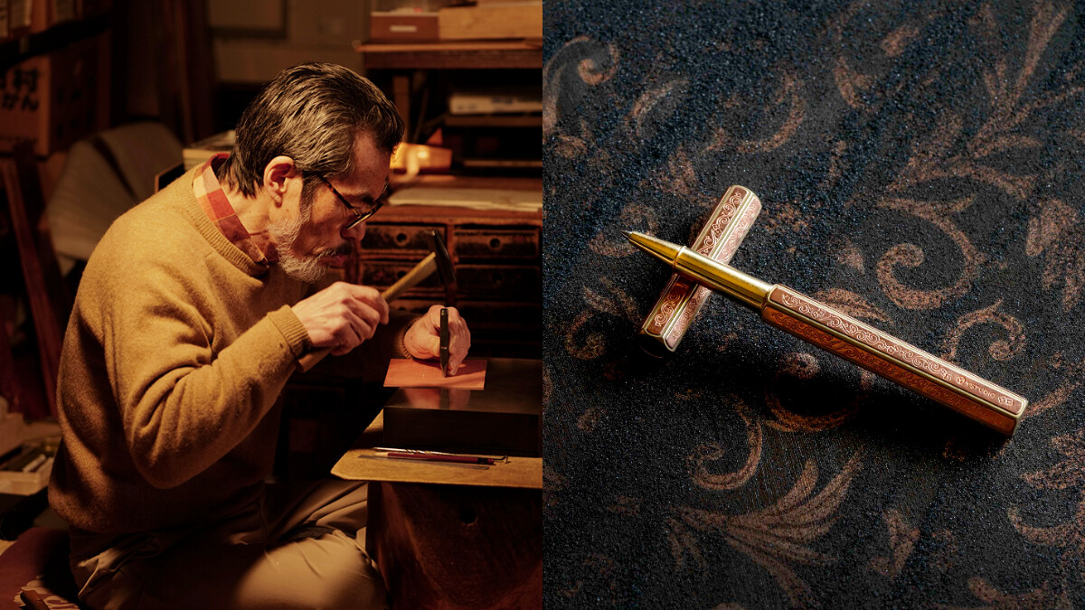 物外YSTUDIO逸品級「蘭紋錺金具鋼珠筆」亮相！日本百年職人工藝雕刻、5/31正式開啟預購