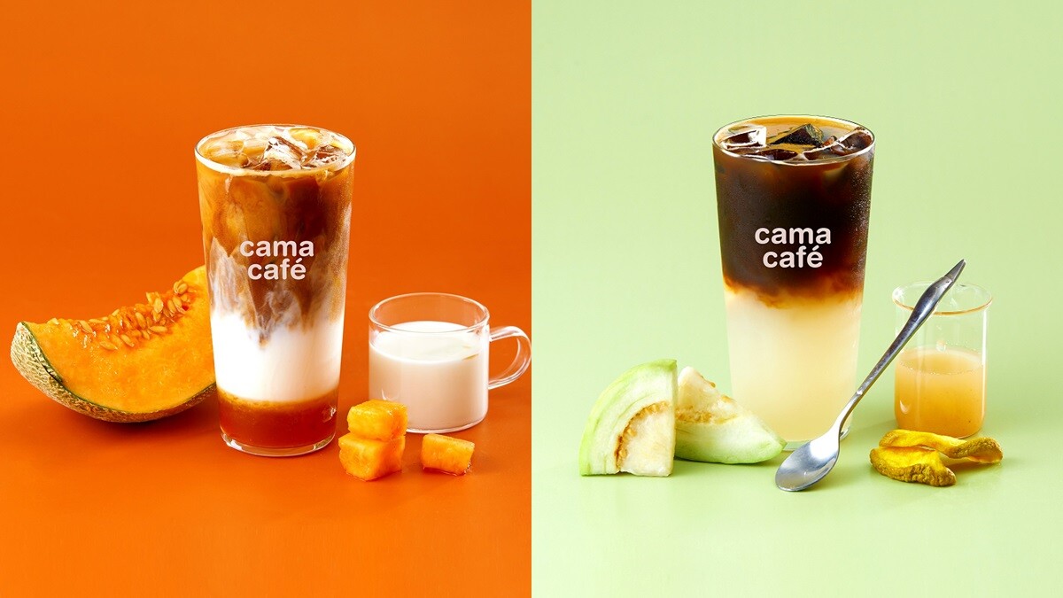 咖啡狂粉快喝！cama café推出6款聯名飲品，哈密瓜拿鐵、甘梅芭樂美式一次喝