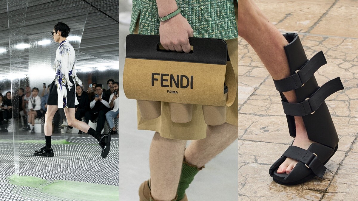 Prada黏液牆、Fendi飲料提袋、Rick Owens怪鞋…時尚迷不可錯過的2024春夏男裝週9個亮點整理！