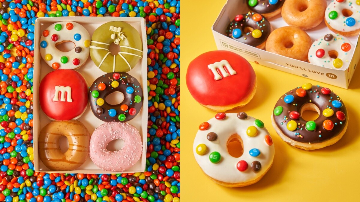 螞蟻人吃爆！Krispy Kreme「M&M’s甜甜圈」限時開賣，雙倍巧克力滋味太療癒