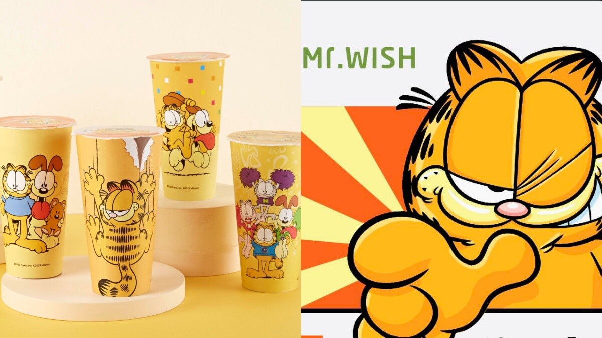 Mr.Wish X 加菲貓聯名「哈密瓜冰沙」與周邊公開！免費送加菲貓環保罐
