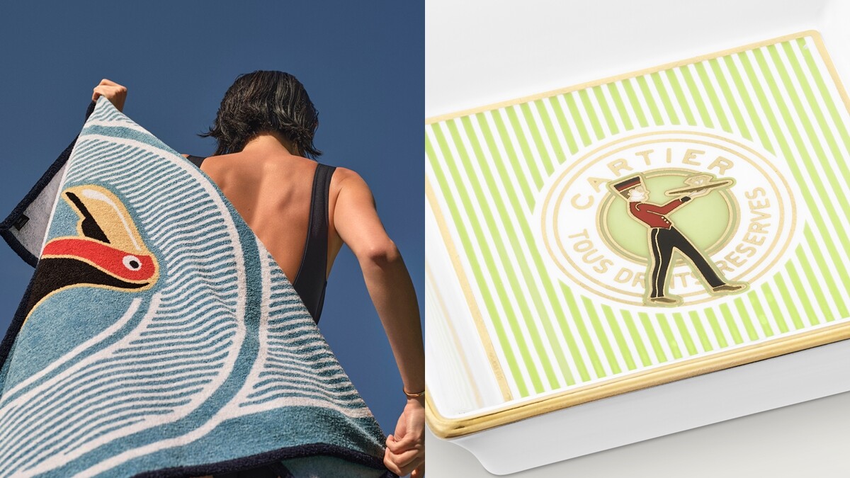 卡地亞2023擺件夏日新品報到！海灘巾、托盤、瓷杯…台幣1.8萬起入手
