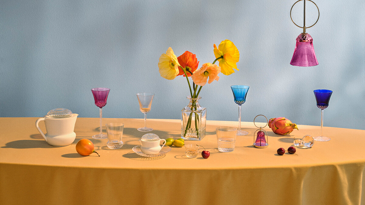 法國水晶百年工坊 Saint-Louis 推出全新品茗系列 APOLLO 茶具，水晶與茶席共譜歡愉協奏