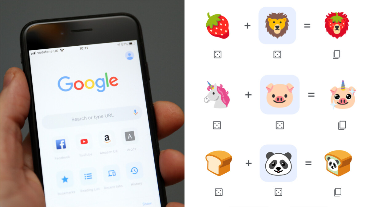 Google搜尋「Emoji Kitchen」iPhone手機也能玩！自創表情符號，草莓獅、獨角豬通通有